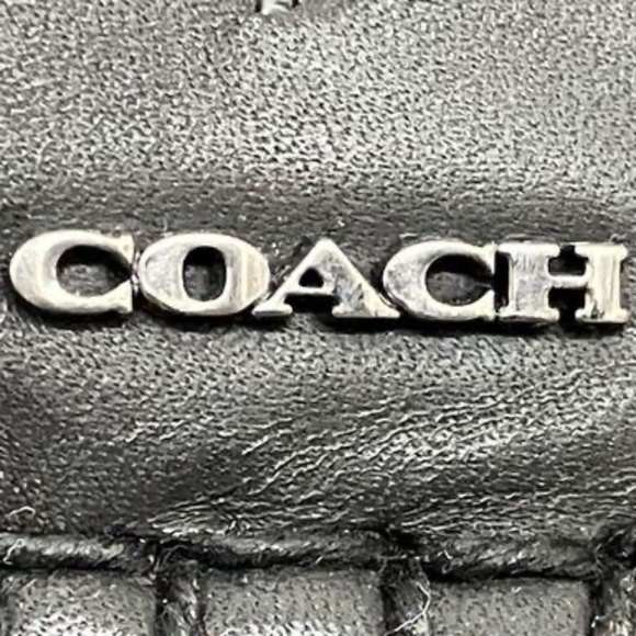 COACH Men's Black Leather Mott Driver Signature C Loafer Shoes Size 11D - Picture 9 of 10